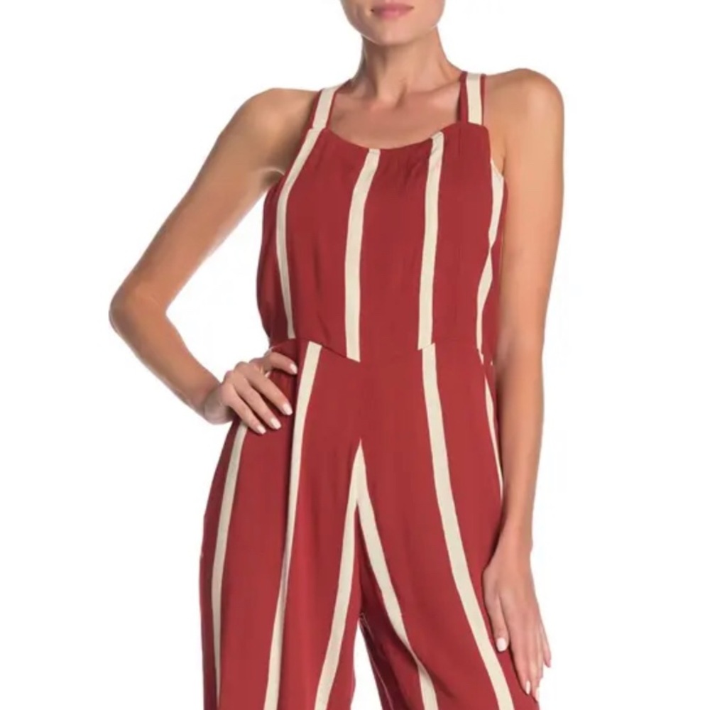 Billabong Still Here Striped Jumpsuit